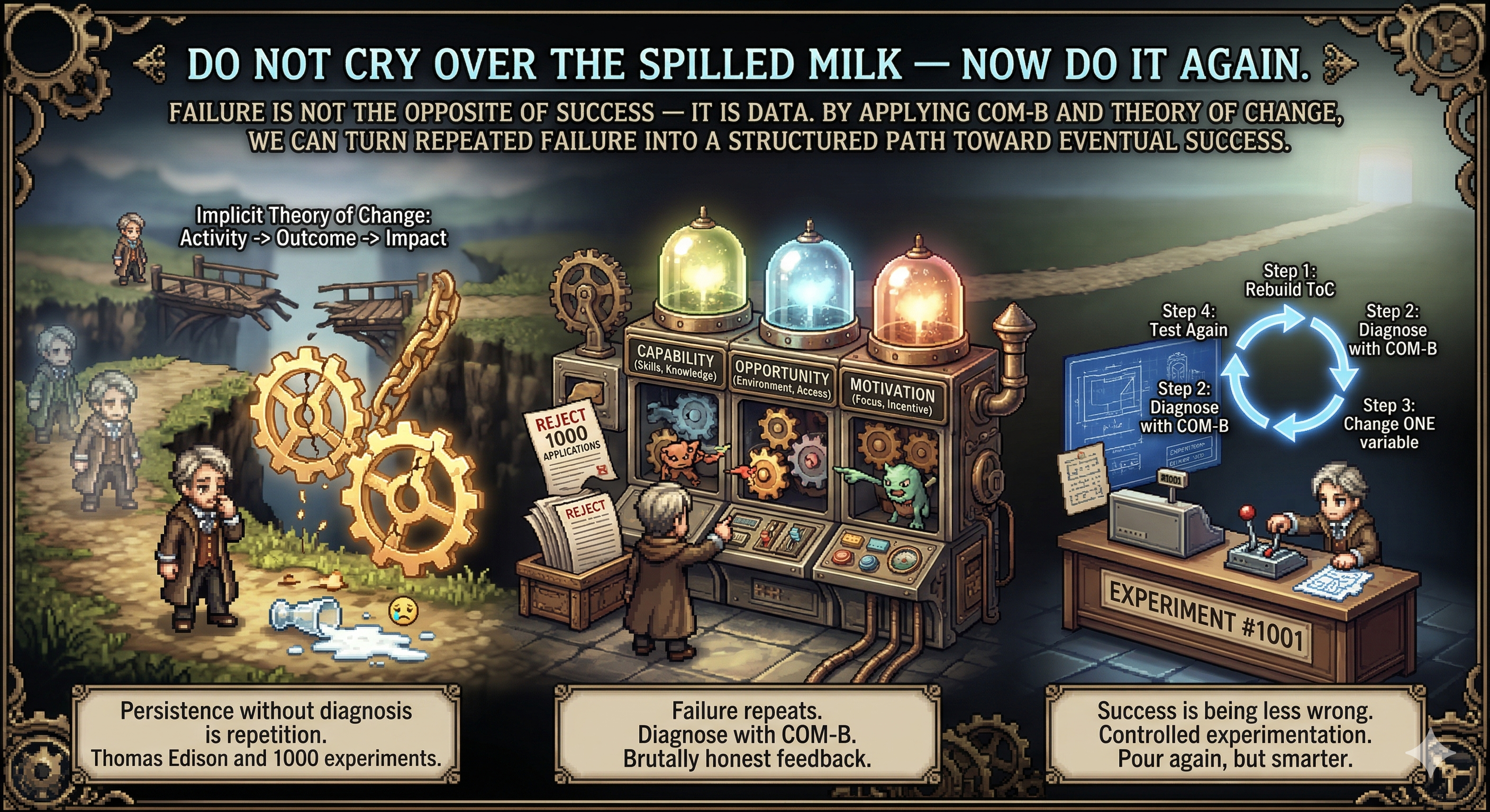 Do Not Cry Over the Spilled Milk — Now Do It Again.